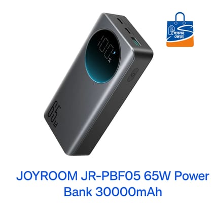 JOYROOM JR-PBF05 65W Power Bank 30000mAh- Black