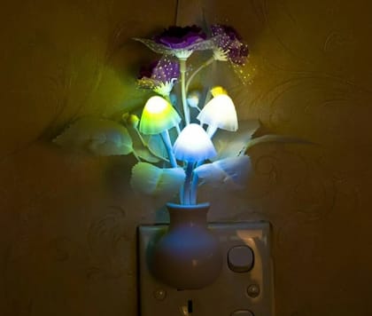 New Creative Colourful Led Night Light Luminous Vase Plug-in Smart Lamp Control