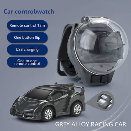 Mini Remote Control Car Watch – 2.4 GHz Cartoon RC Racing Car for Kids