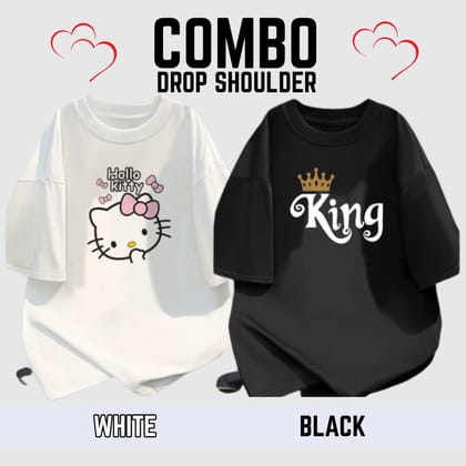 Drop Shoulder T-shirt For Women's