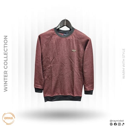 Xtreme Winter Collection Raglan Sleeve Sweatshirt – Maroon Heather