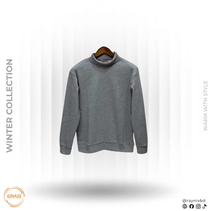 POLO RALPH LAUREN Winter Collection Turtle Neck Sweatshirt – Heather Grey