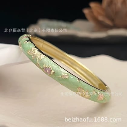 Light Green Flower Bangle