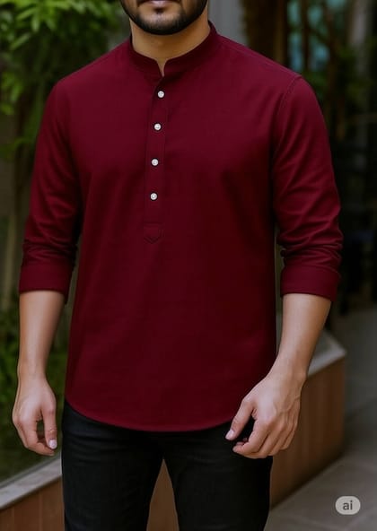 Premium maroon katua for men