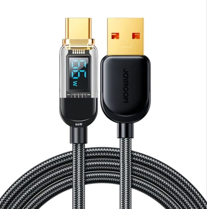 Joyroom S-AC066A4 66W Type C Fast Charging Cable With Digital Display