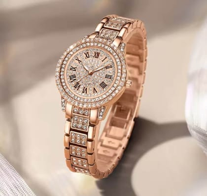 Luxury Women Watch with Diamond Elegant Quartz Steel Bracelet Watches Ladies Zircon