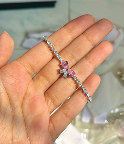 Zircon adjustable bracelet