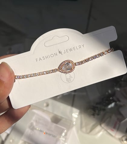 Zircon adjustable bracelet