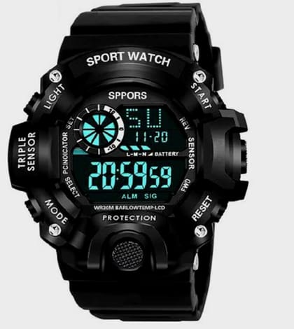 Digital Waterproof Smart looking Wristwatch -Mango Green