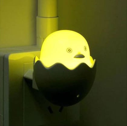 Cute Egg LED Night Light Bulb for Children Bedside Automatic Lamp Sensor Control For Kids Room Dim light Animal Chick Duck Night Lamp7 sold