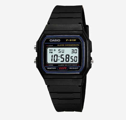 Black colour Stylish waterproof watch for unisex