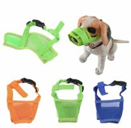 Dog Pet Mouth Bound Device Safety Adjustable Breathable