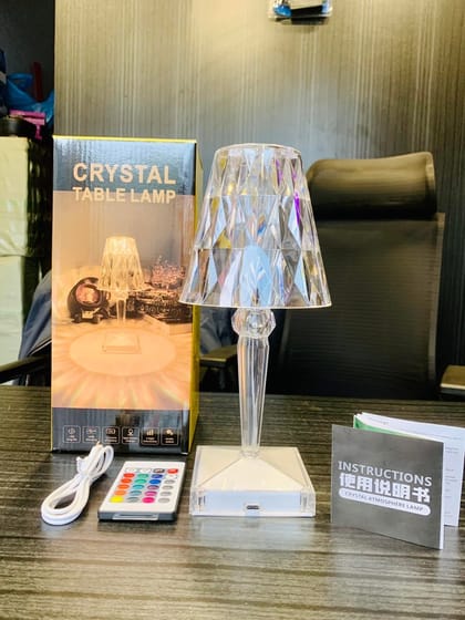 Crystal Diamond Table Lamp