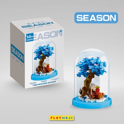 Winter snow tree house [Larger model with a dust cover]