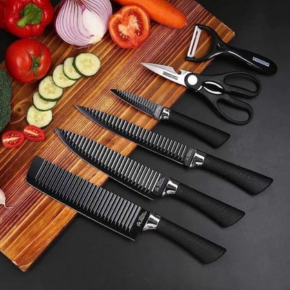 Non-Stick Stainless Steel Knife Set – Complete Kitchen Tools