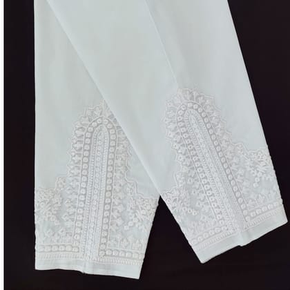 White Premium Salowar Pant | Shating Cotton Linen Fabric | Soft & Stylish
