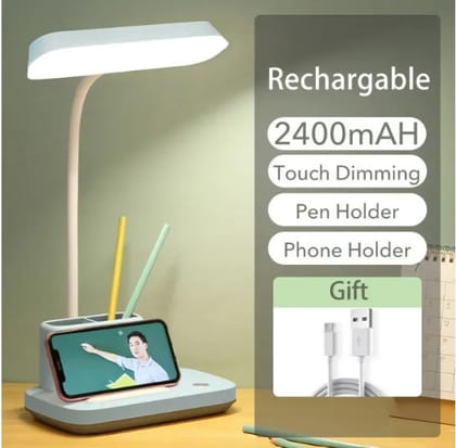 YAGE YG-T031C Rechargeable Touch Dimming Desk Lamp – Pen & Phone Holder