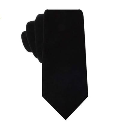 Premium Black Tie for Uniform & Ceremonial Suit