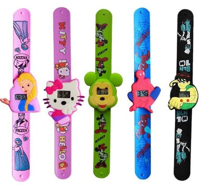 বাচ্চাদের জন্য ডিজিটাল স্কেল স্ট্রিপ ঘড়ি - ছেলে ও মেয়েদের জন্য, সিলিকন স্ল্যাপ ব্যান্ড ডিজিটাল ঘড়ি বাচ্চাদের জন্য