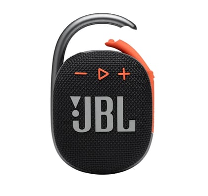 JBL Clip 4 Portable Bluetooth Speaker – Waterproof, Clip-on, 10 h Playtime