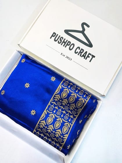 জাপানি সিল্ক বধুয়া বেনারসি শাড়ী + ব্লাউজ পিছ।