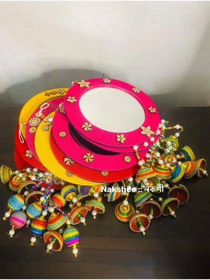 ৫ ঝুমকা জুট ফ্রেম আয়না