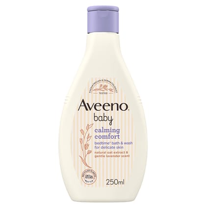 Aveeno Baby Calming Comfort Bedtime Bath & Wash for Delicate Skin 250ml