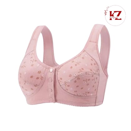 Front Button Cotton Bra