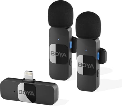BOYA BY-V2 2.4GHz Wireless Microphone System For IPhone (1:2)