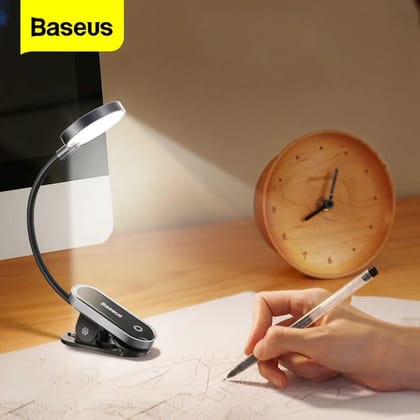 Baseus Rechargeable Mini Clip Lamp For Book Reading, Aquarium, Laptop Keybaord Light Portable