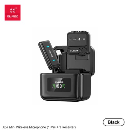 XUNDD X57 Mini Wireless Microphone (1 Mic + 1 Receiver)