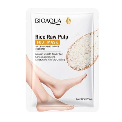 BIOAQUA Organic Foot Mask - Hydrating & Exfoliating Foot Care