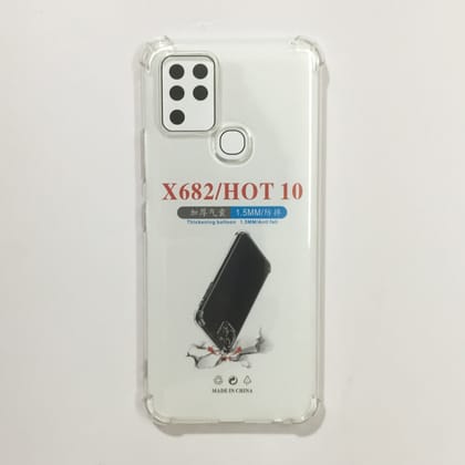 Infinix Hot 10 Soft Silicone Transparent Back Cover