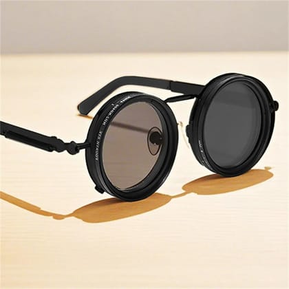 New Arrive 1-9 Adjustable Sunglasses Moonglass-Nd Filter Lenses Adjustable Tint Rounded Polarized Sunglasses