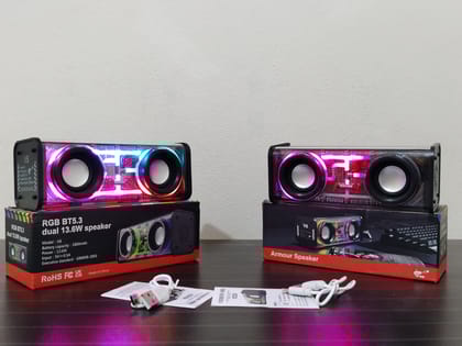 V8 Transparent Mecha Bluetooth Speaker