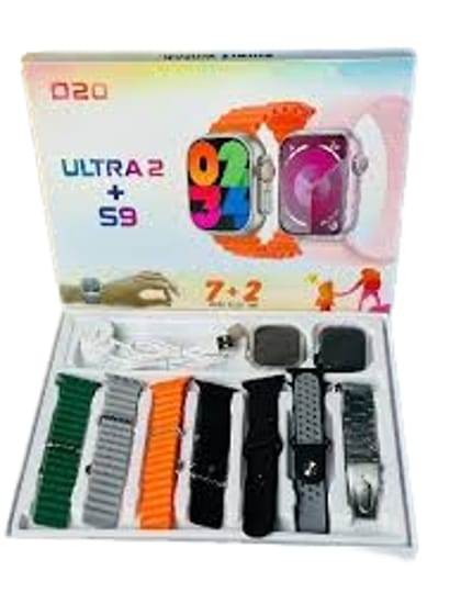 D20 Ultra 2 + S9 Smartwatch With 7 Straps