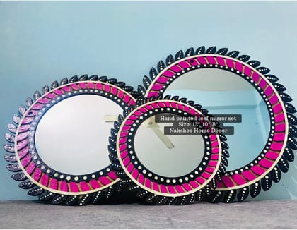 পাতাবাহার আয়না ৩ সাইজ ৩ পিসের সেট