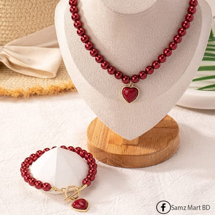 Luxury Pearl Necklace & Bracelet