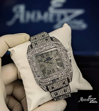 Iced Square Hip Hop Watch