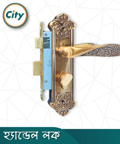 প্রিমিয়াম কুয়ালিটি ছোট আকারের হ্যান্ডেল লক নব সহ ভিতরের রুমের জন্য সিএফ রঙের দরজার লক Door Lock