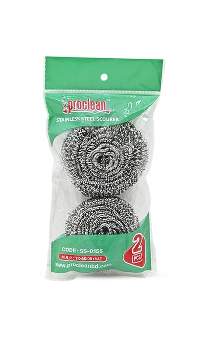 Proclean Stainless Steel Scourer_SS-0155 ( 2pcs )