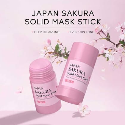 LAIKOU Japan Sakura Solid Mask Stick - Deep Cleaning Face Mask 40g