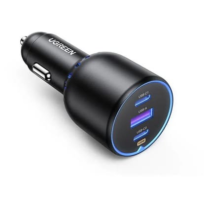 UGREEN 130W USB-C Car Charger (3-Port)