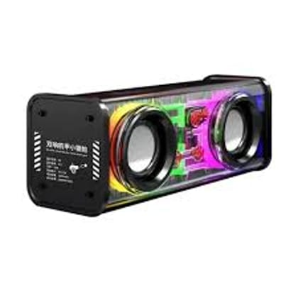 A88 10W Transparent Dual Bluetooth Speaker