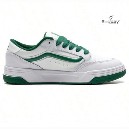 VANS Hylane Sneakers in White with Pop Green