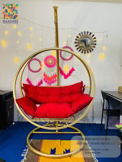 Luxurious moon swing golden