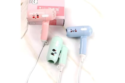 500W Foldable Mini Hair Dryer for fast drying and styling.