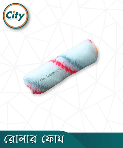 ৫ পিস ৪ ইঞ্চি পেইন্ট রোলার ব্রাশ ফোম ওয়াল পেইন্টিং সুতা রোলার ফোম