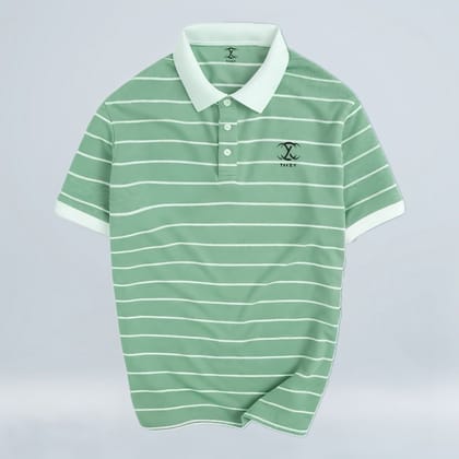 Premium Striped Polo T-Shirt