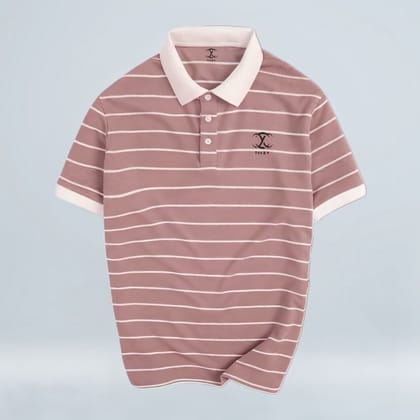Premium Striped Polo T-Shirt